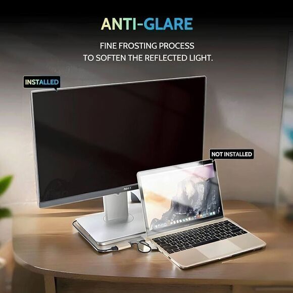 2-PACK 22 Inch 16:10 Computer Privacy Screen Widescreen Monitor - Picture 6 of 10